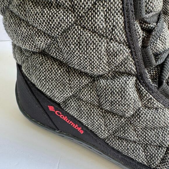 Columbia Women’s 6 Faux Fur Mid Boots Gray Waterproof Omni Grip 200 Grams EUC - Picture 7 of 9